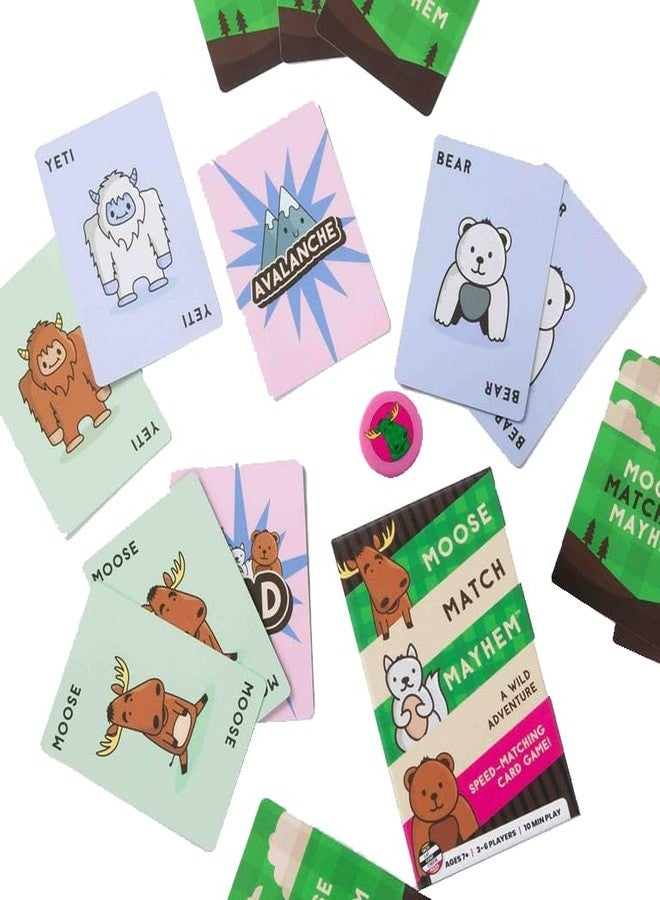 Blue Orange | Moose Match Mayhem - by Taco Cat Goat Cheese Pizza | A Wild Adventure, Speed-Matching Card Game! Easy, Fast and Fun for Family Game Night for Kids Ages 7+, Teens, Adults - Image 3